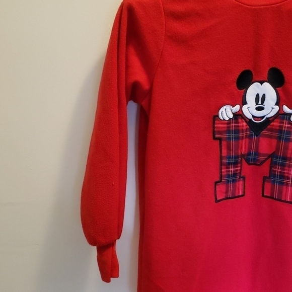 Vintage Girls Fleece Mickey Mouse Nightgown - Picture 3 of 6